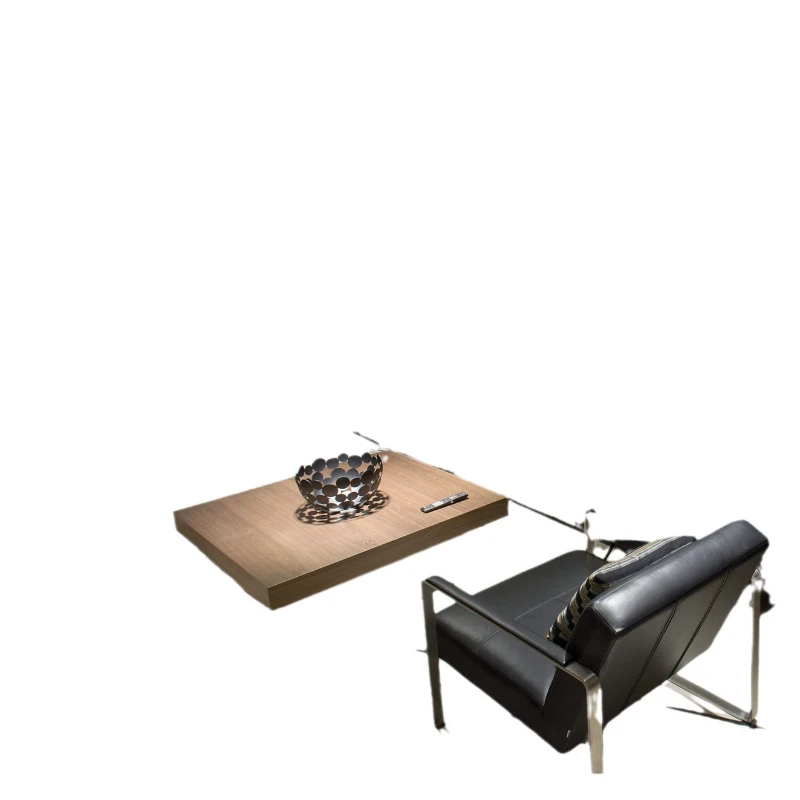 

Solid wood coffee table household living room furniture square log tea table wooden generous table