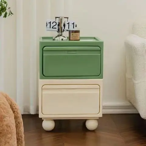 

Nordic Bedside Cabinet Modern Simple Small Household Storage Side Cabinet Bedroom Mini Storage Cabinet Bedside Cupboard