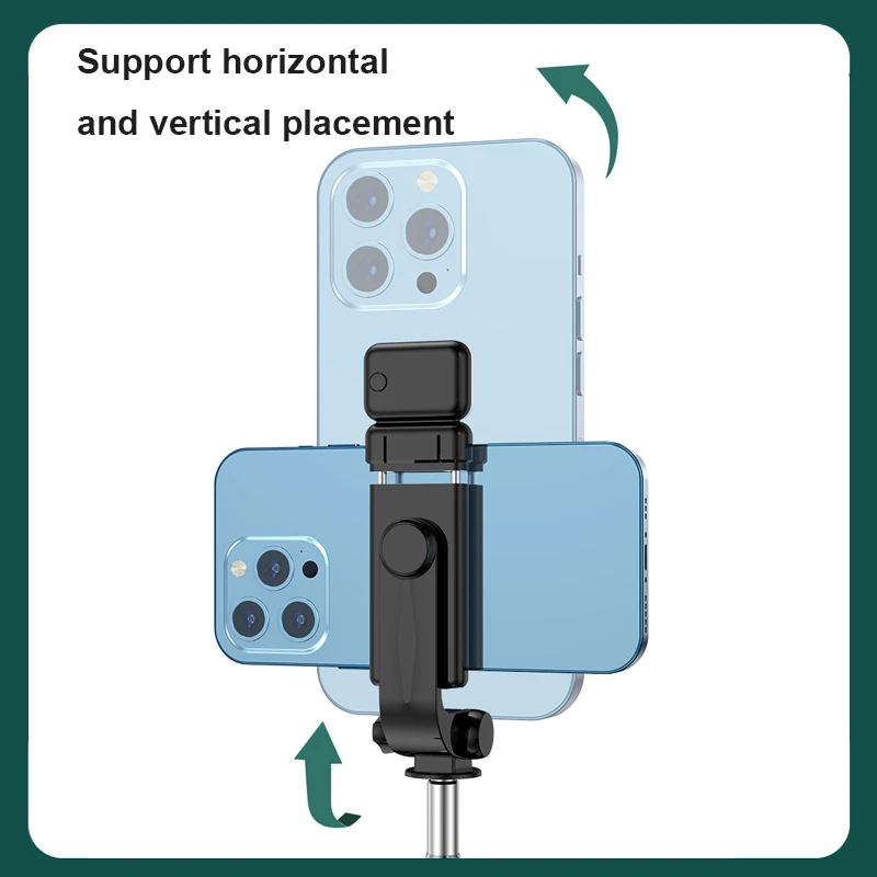 Portable Bluetooth Selfie Stick Extendable Phone Tripod Holder Wireless Remote Shutter Retractable Mobile Stand_voghion.com