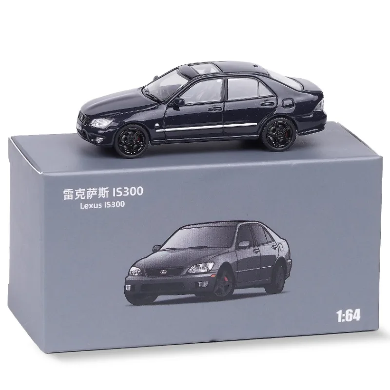 1:64 Lexus โมเดลจำลองโลหะผสมหล่อฉลามกัด IS300ของสะสมของเล่นตกแต่งของเด็กของขวัญวันหยุดสำหรับเด็กผู้ชาย