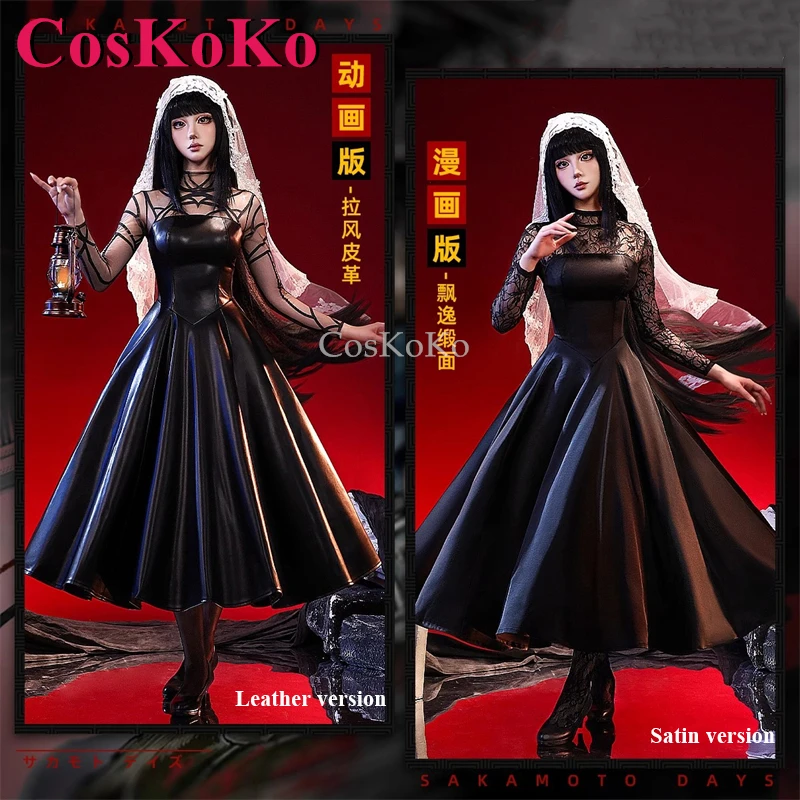 

CosKoKo Osaragi Cosplay Anime SAKAMOTO DAYS Costume Gorgeous Elegant Black Formal Dress Halloween Party Role Play Clothing S-L