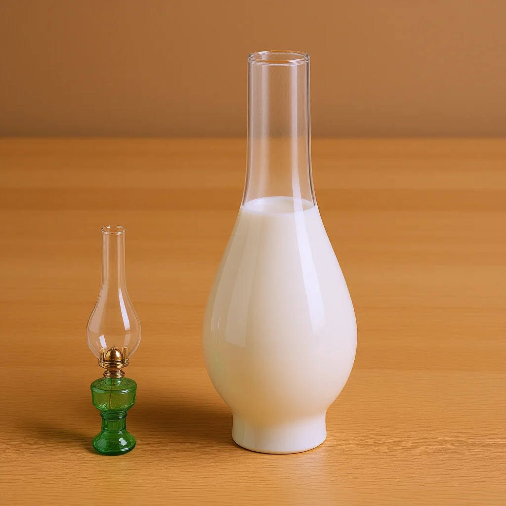 

Oil Lamp Glass Chimney Replacement for 38 Hole Egg Style Shade Clear Hurricane Lantern Globe Vintage Light Cover