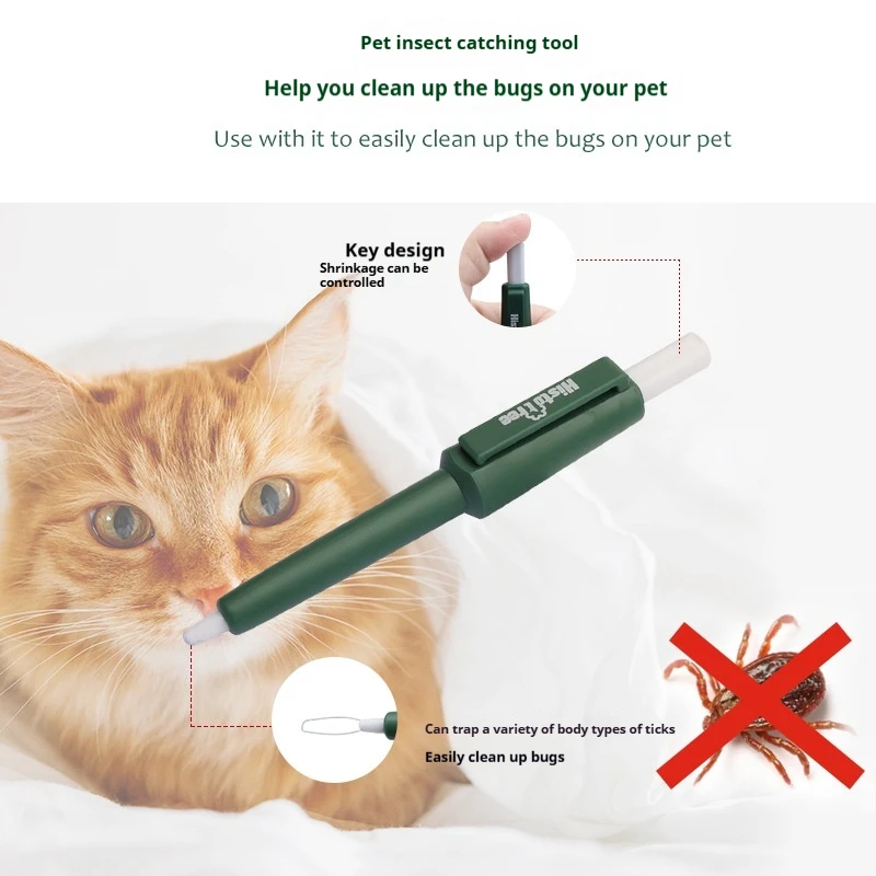 Tick Remover Dog Lice Removal Pet Cleaning Tools Tick Catching Device Lice Killing and Catching Device Pet Supplies