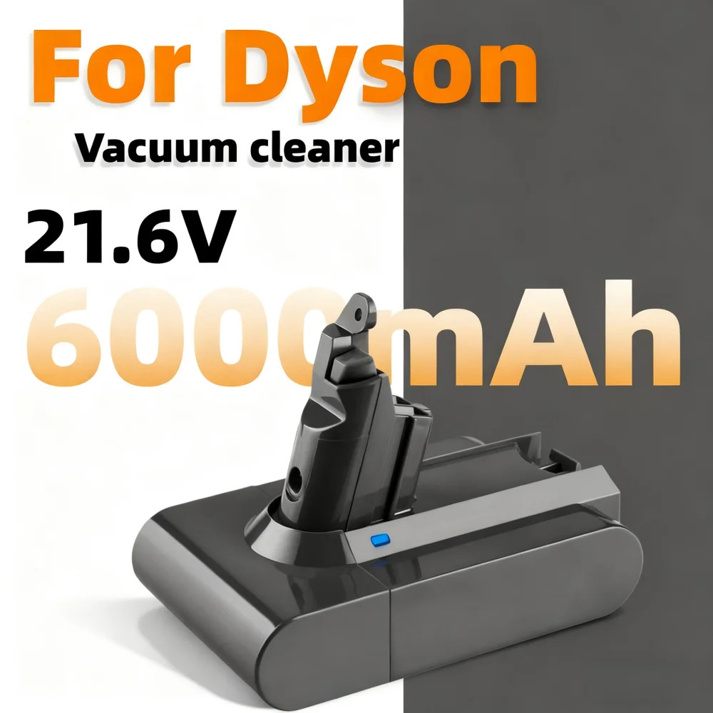 21.6V 6000mAh Li-ion Replacement for Dyson V6 Battery SV04 DC62 DC58 DC59 DC61 595 650 770 880 965874-02 Fluffy Trigger Animal.