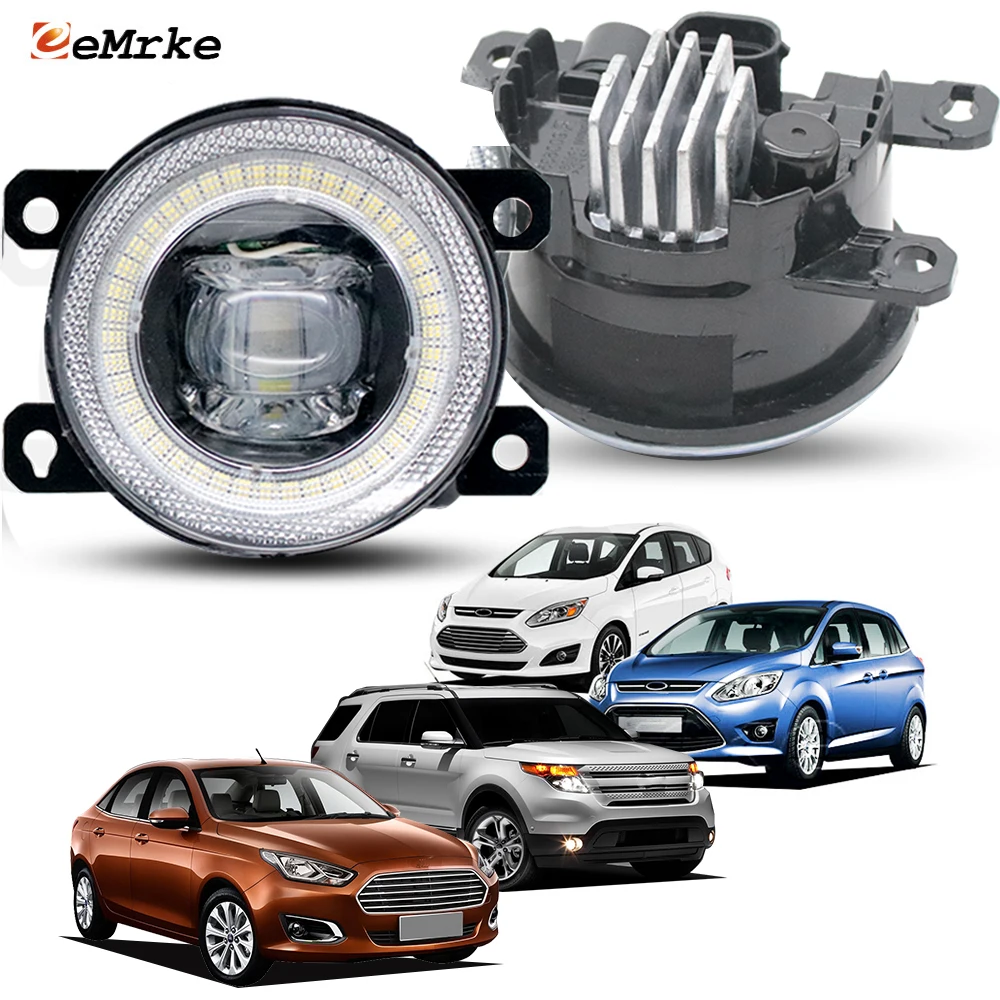 

Upgrade for Ford C-max, Grand C-max II Escort Explorer 5 C-Max Energi Angel Eye LED Fog Lights Fog Driving Lamp Accessories