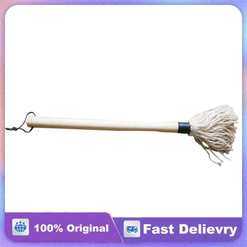 

2 pcs Basting Barbecue Mop Brush Cotton Head Long Wood Handle For Bbq Sauce Glaze Marinade Roasting Grilling Baked Goods Butter