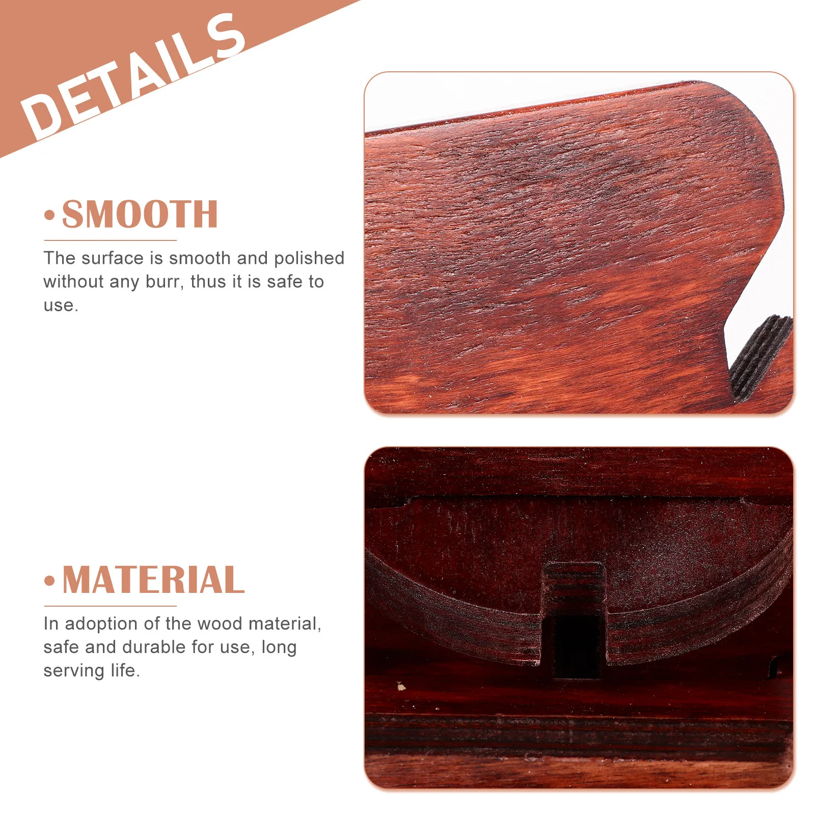 

Premium Solid Wooden Multi-Functional Holding Station Smooth Polished Surface Detachable Desktop Organizer for Phone Watch