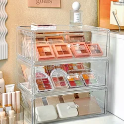 Eyeshadow Tray Storage Box Acrylic Cosmetics Storage Makeup Powder Cake Holder Lipstick Rack Eyeshadow Organizer Home