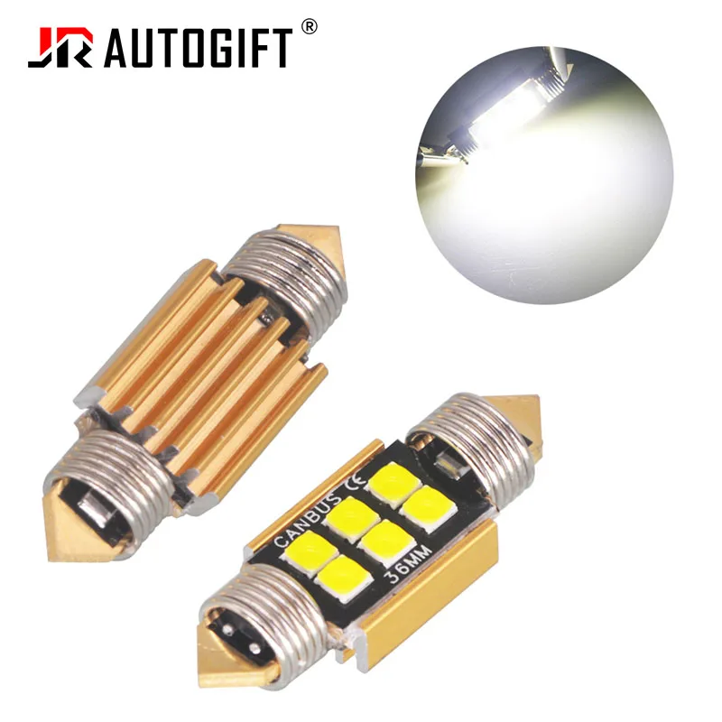 50PCS C5W LED 31mm 36mm 39mm 41mm 3030 6SMD 3030 Chip LED Festoon Bulb Car Dome Light Canbus No Error Auto Interior Reading Lamp