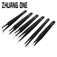 1.5mm Industrial Tweezers Kit Anti-Static Stainless Steel Tweezer Set Repair Tools ESD-10 11 12 13 14 ESD-15 integrated circuit