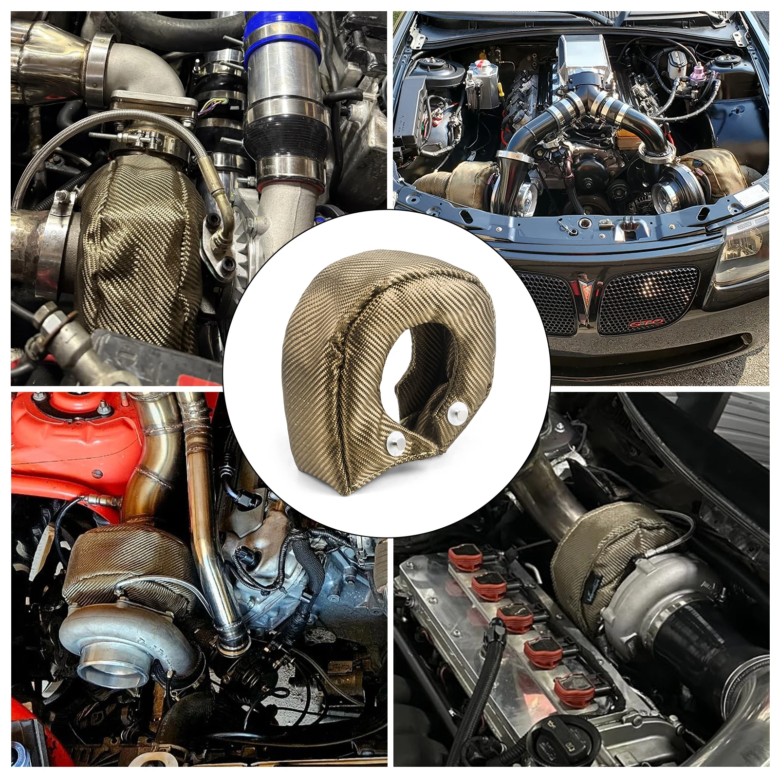 TITANIUM turbo heat shield T2 T3 T4 T6 turbo blanket for T25/ T28/ GT25/ GT28/ GT30/ GT32/ GT35/ GT37/ CT26 barrier 1,800 degree