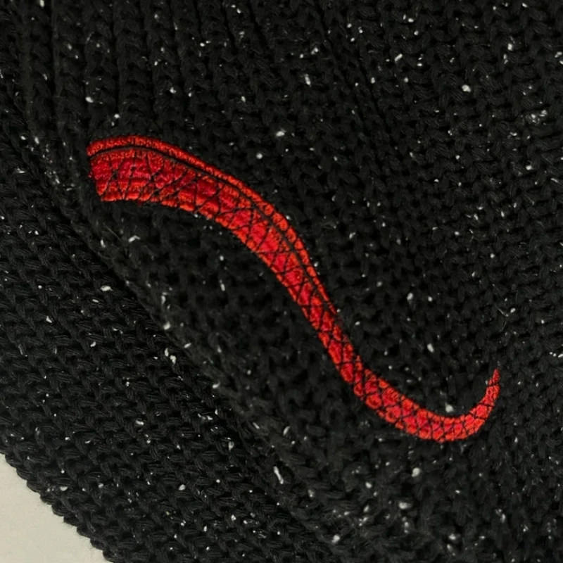 Reputation Mockneck Cropped Knit Sweater Women Embroidery Red Snake Turtleneck Knitted Pullovers Women Warm Knitwear Tops