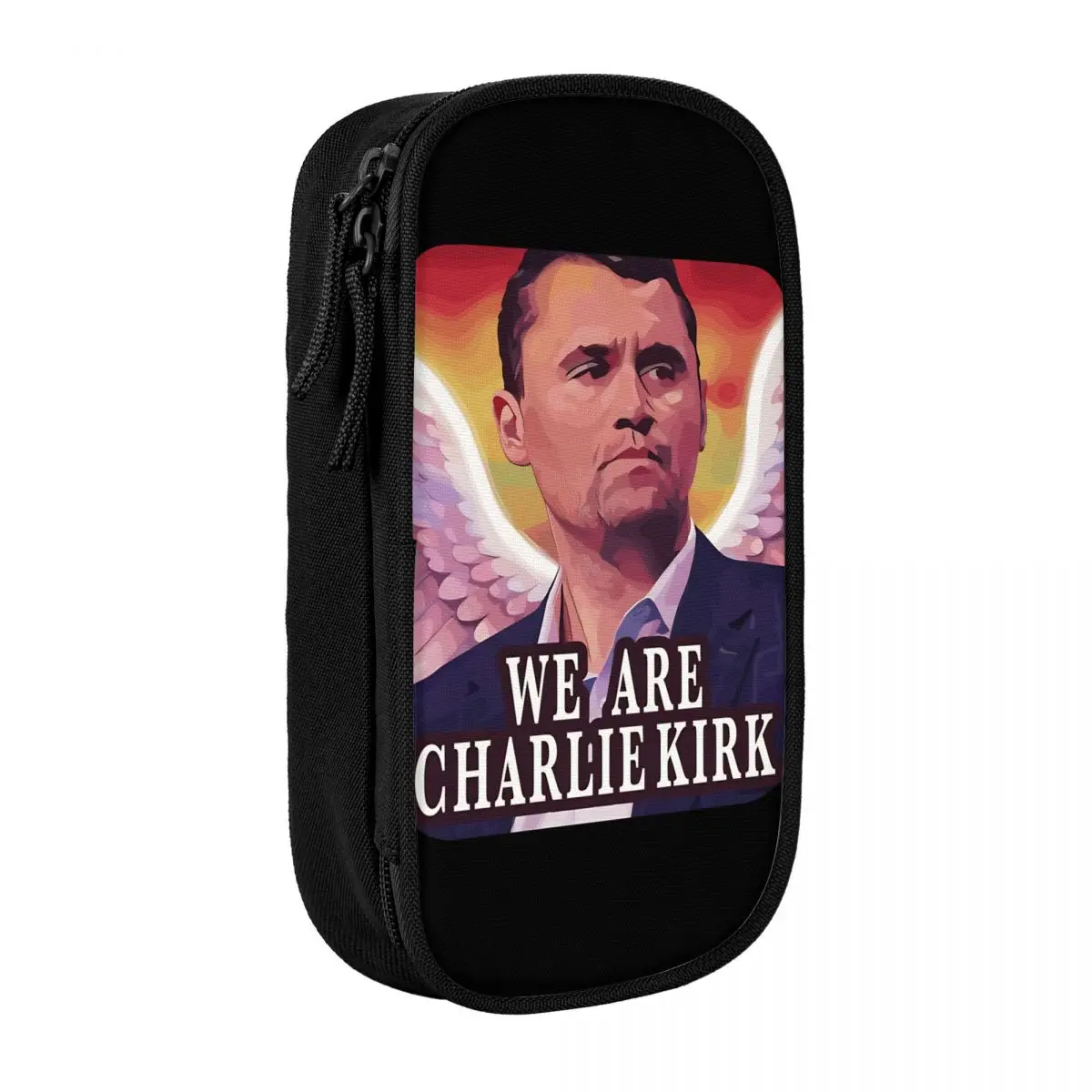 

We Are Charlie Kirk Pencil Cases Pencilcases Pen Box for Student Big Capacity Bag Students School Gift Stationery