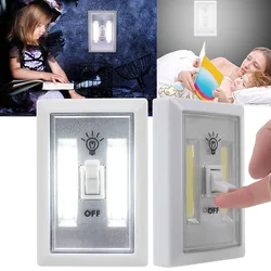 COB Wall Light Simple Magnetic Switch Cordless Night White Lamp Ultra Bright Mini Wardrobe Hallway Cabinet Garage Closet Light