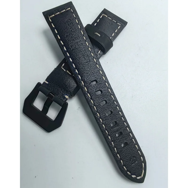 Dla Panerai Citizen Fossil Breitling Hamilton pasek do zegarka prawdziwej skóry bydlęcej męski pasek do zegarka w stylu vintage 22mm 24mm 26mm pasek do zegarka