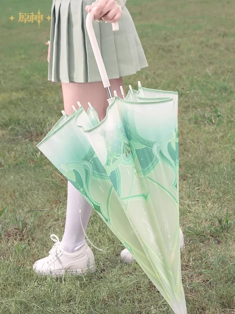 Game Genshin Impact Official Transparent umbrella miHoYo Original Nahida Theme Series Umbrella Sunshade Long umbrella in stock
