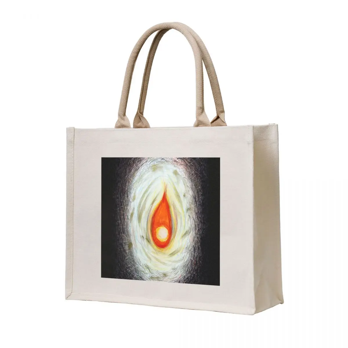 

Sparkling Fire Flame Tote Bag hand bags bags luxury women Lady bag reusable grocery bags