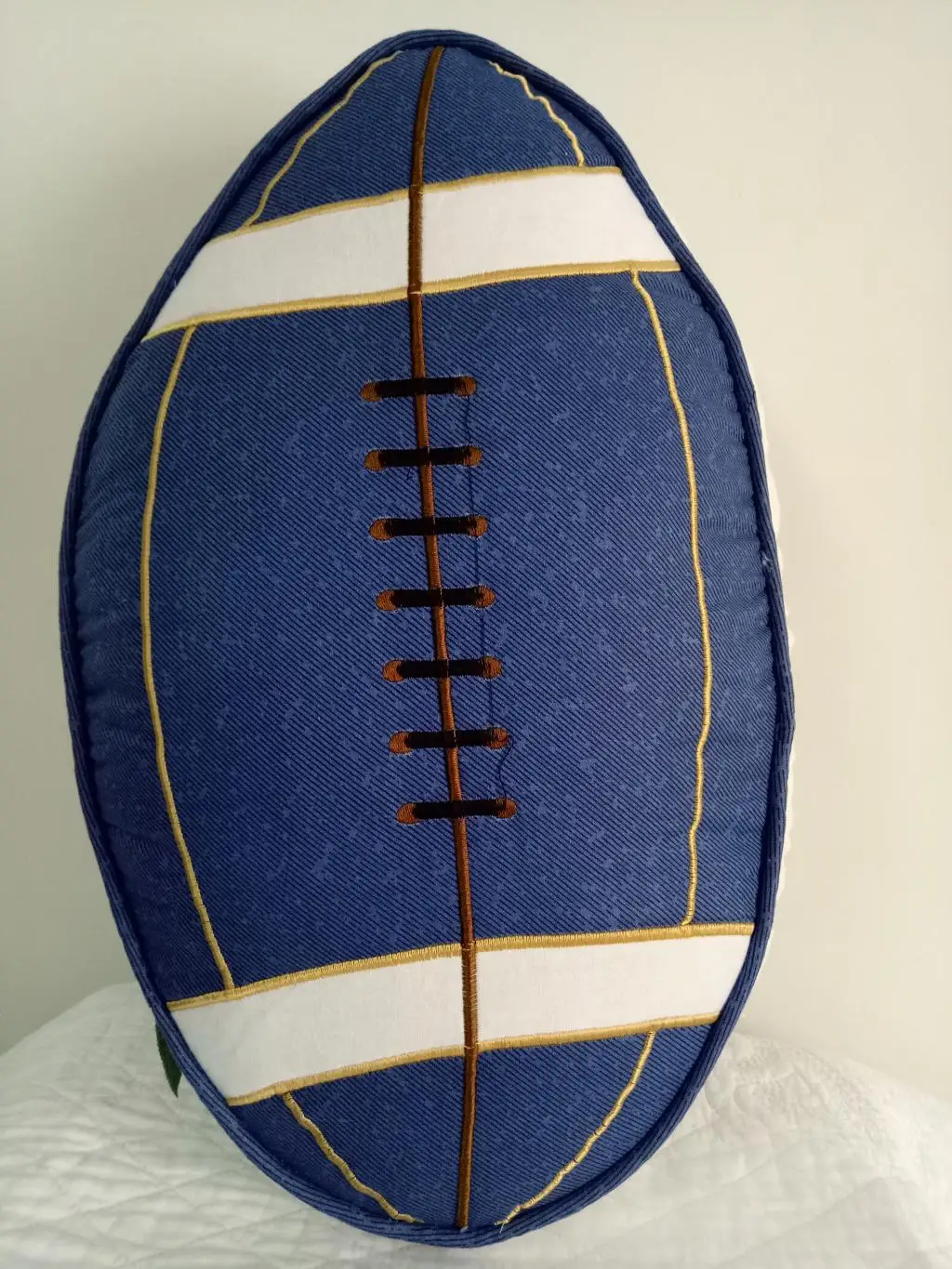 Embroidered Cotton Throw Pillow with Insert - Cute Home Decor Cushion, Soft Sofa Bed Pillow Cover for Living Room