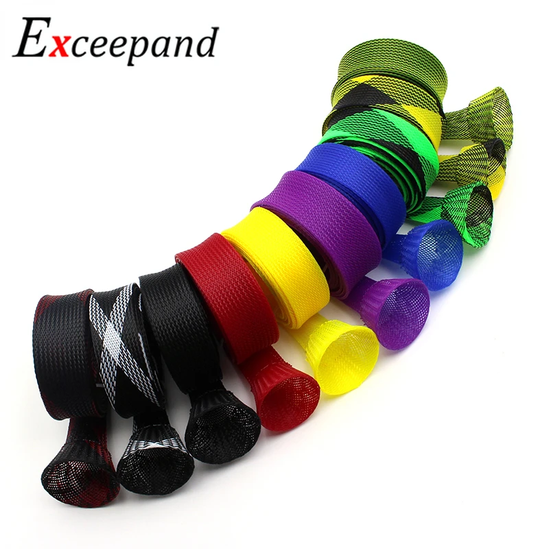 Exceepand Tangle Free Casting Fishing Rod Cover Pole Glove Sleeve Jacket Protective Net Tube Elastic Mesh Sock Bag