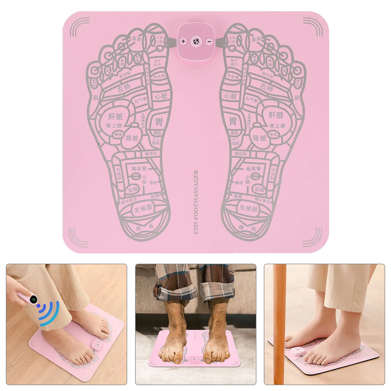 

Foot Massager Physiotherapy Cushion Microcurrent Electric Pad for Foot Care 6 Manipulations 15 Intensity Levels Improve