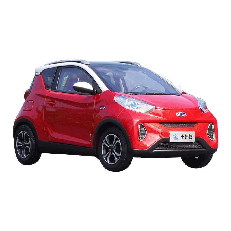 Original Chery Small Ant EQ1 Electric Alloy Vehicle Model, Chinese Smart Desktop Decoration, Car Decoration, New Energy, 1: 18