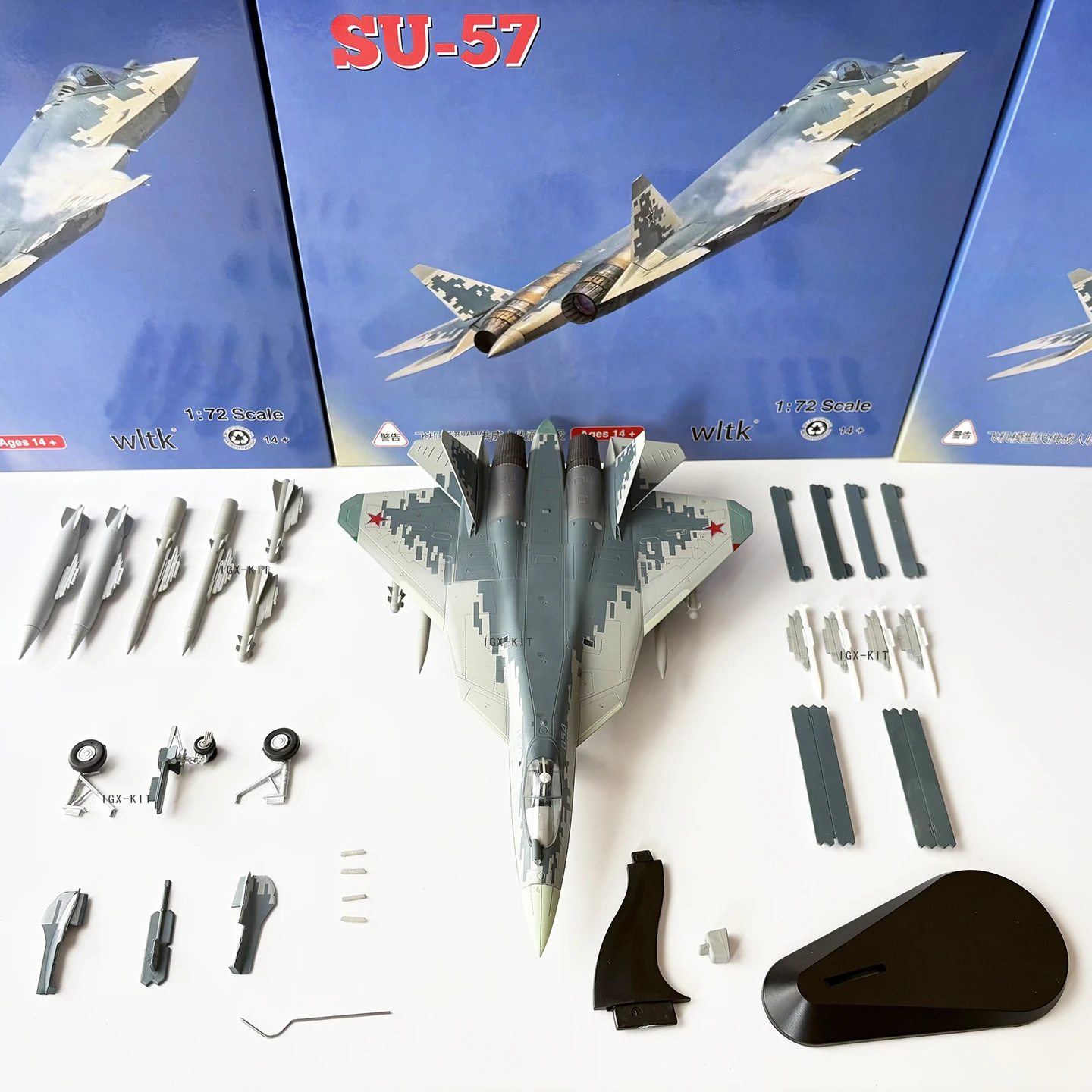 1/72 Scale Russian SU57 Stealth Fighter Jet Model SU-57 Zhuhai