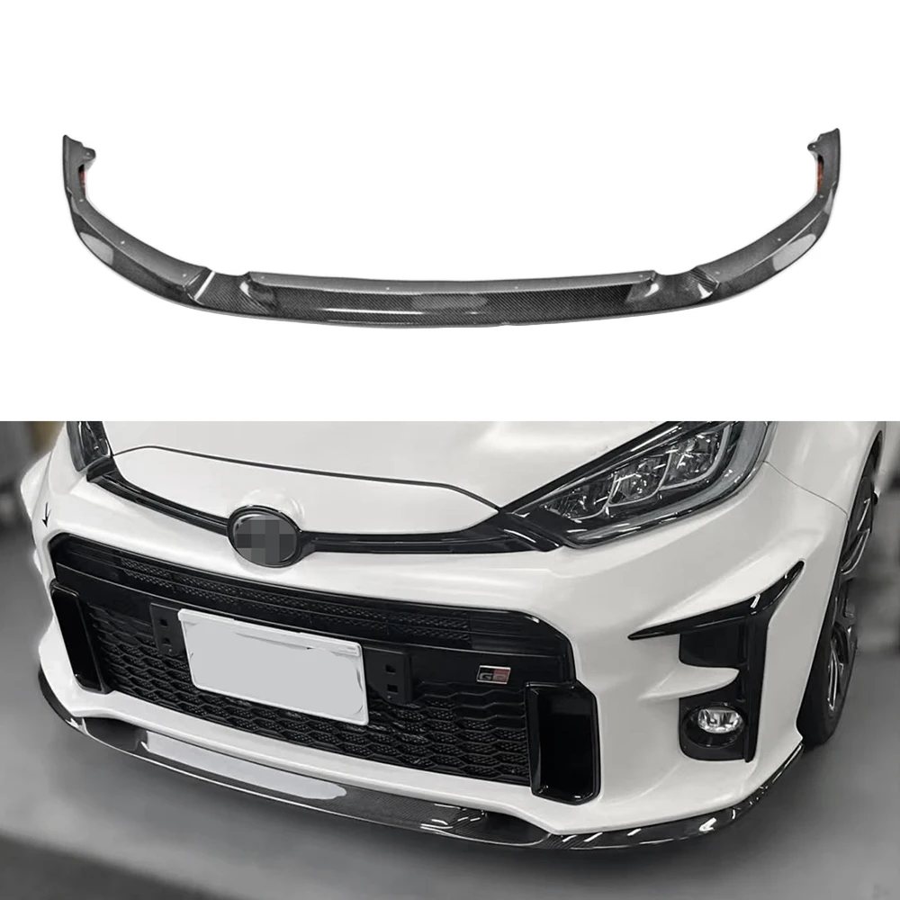 

New GR for GXPA16 GV Style Carbon Fiber Front Lip Bumper Splitter Tuning Body Kit Bolt-On High Polished