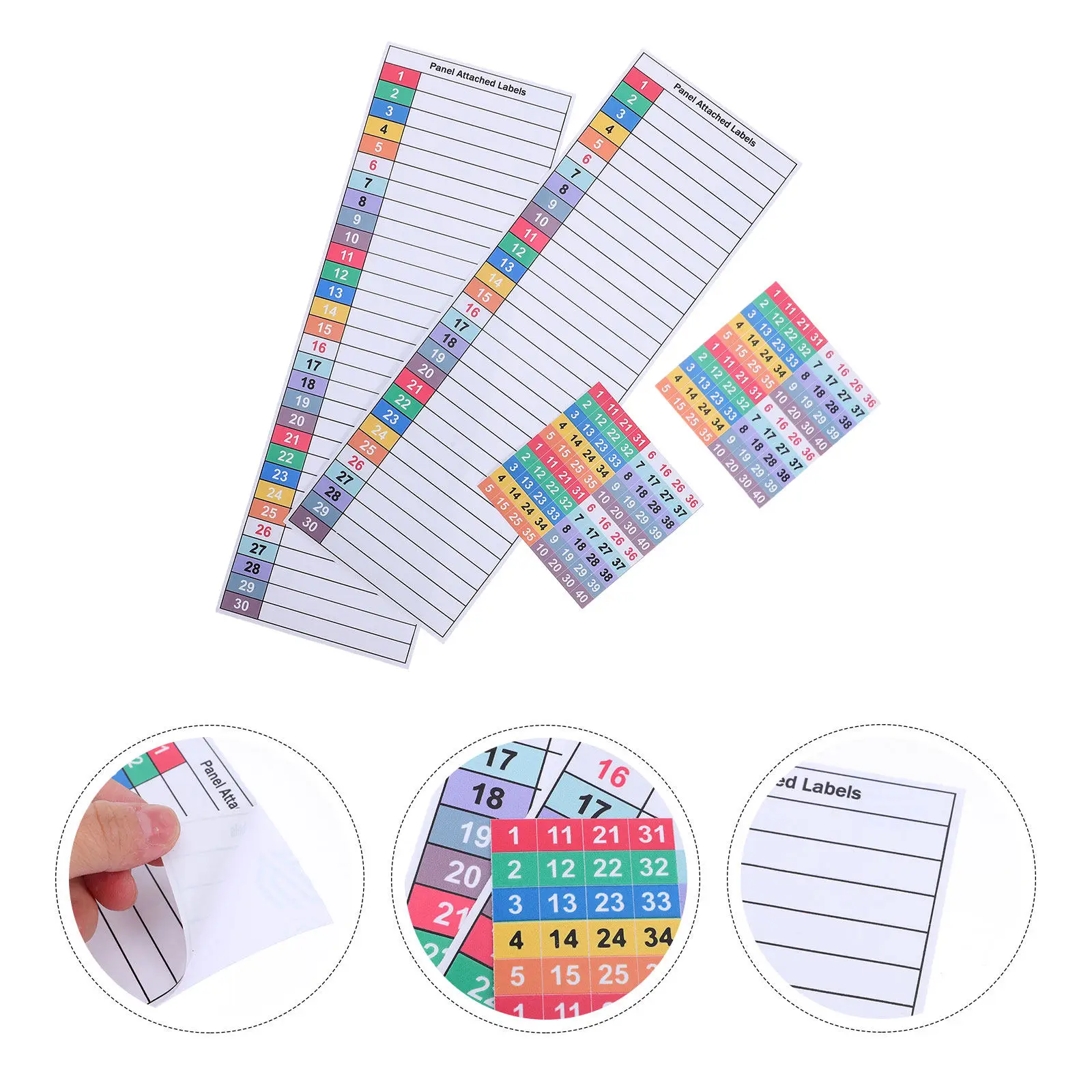 Waterproof Electrical Box Labels 4 Sheets Self-Adhesive Panel Label Stickers For Breaker Box Circuit Identification