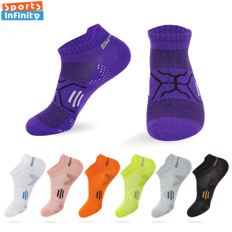 Summer Trendy Sports Socks Men Fitness Gym Running Socks Women's Stripes Breathable Thin Short Socks for Cycling Unisex