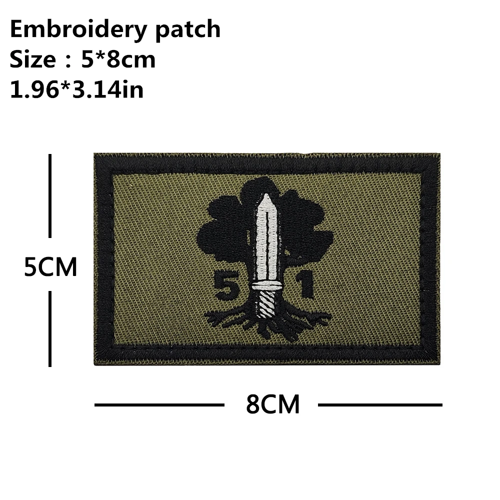 Latest Tactical Patches Embroidered Patch Badges Logos Reflective Tactical Flags Military Rank Badges