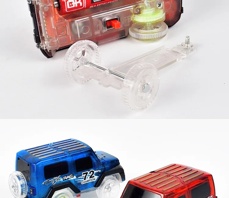 Jungen Urlaub Geschenk Elektrische Flash Track Auto High Speed DIY Montage Baustein Track Kinder Bildung Spielzeug – Detail 9
