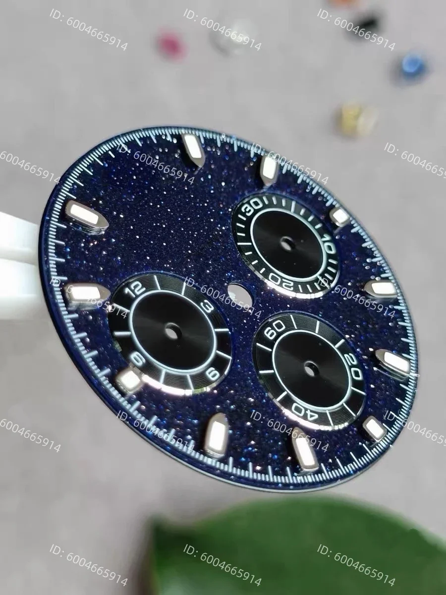 NF Customized deep blue starry sky watch dial for dtona watch compatible with 4130 movement