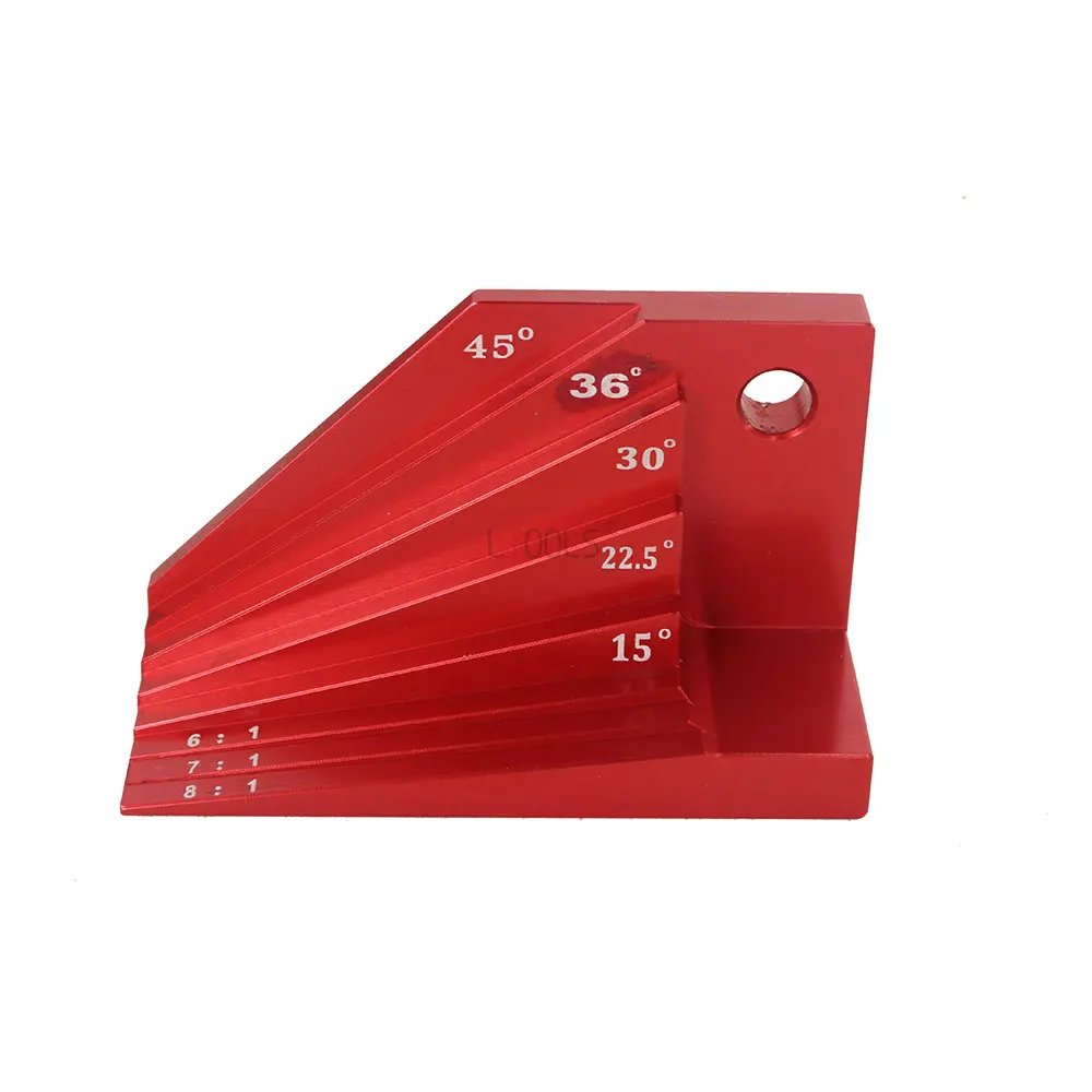 New Bevel Block Gauge Aluminum Alloy Measuring Block Angle Finder for Protractor Woodworking Tools