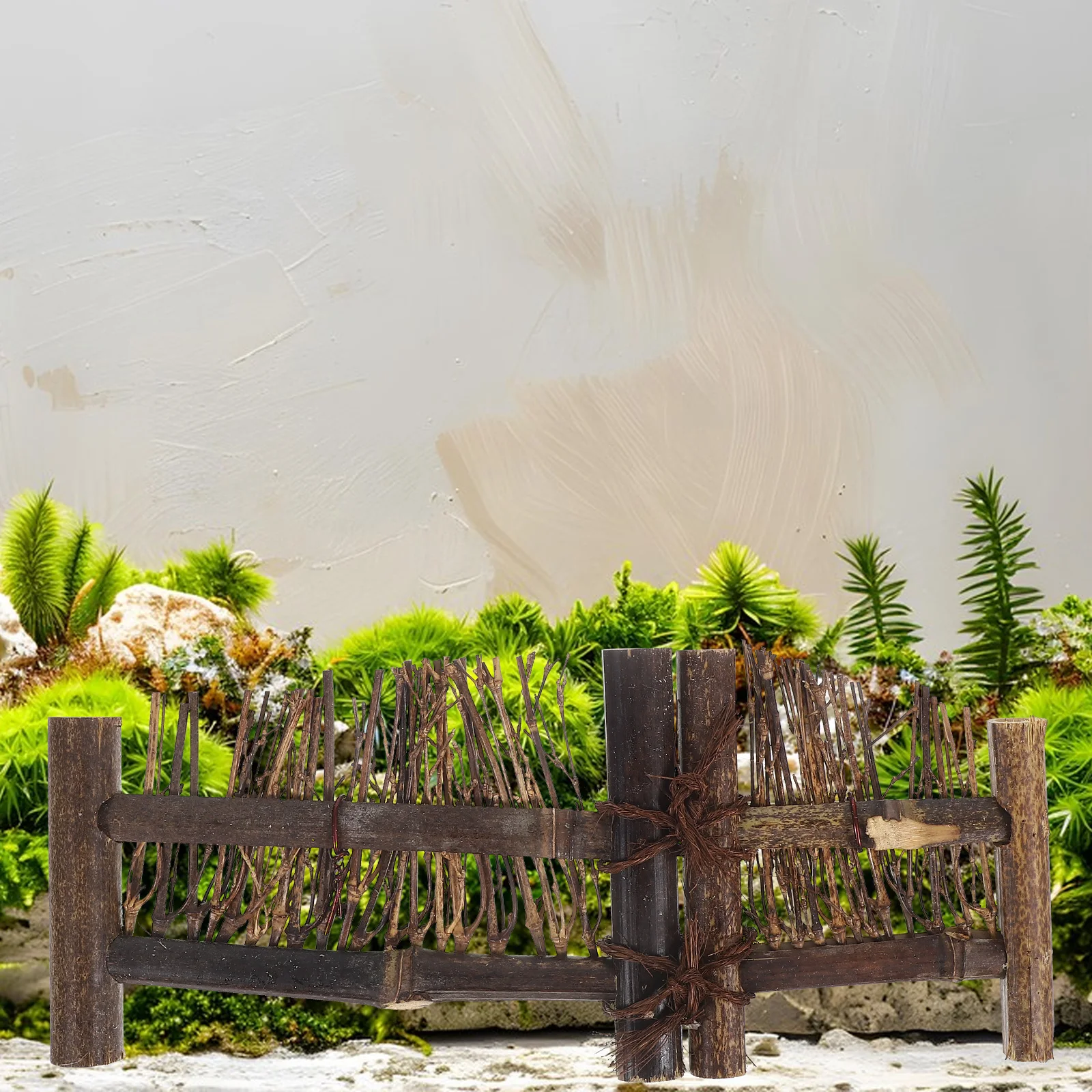 

1pc Micro Landscape Fence Miniature Garden Decorative Bonsai Accessories Border Outdoor Props Artistic Design Charm
