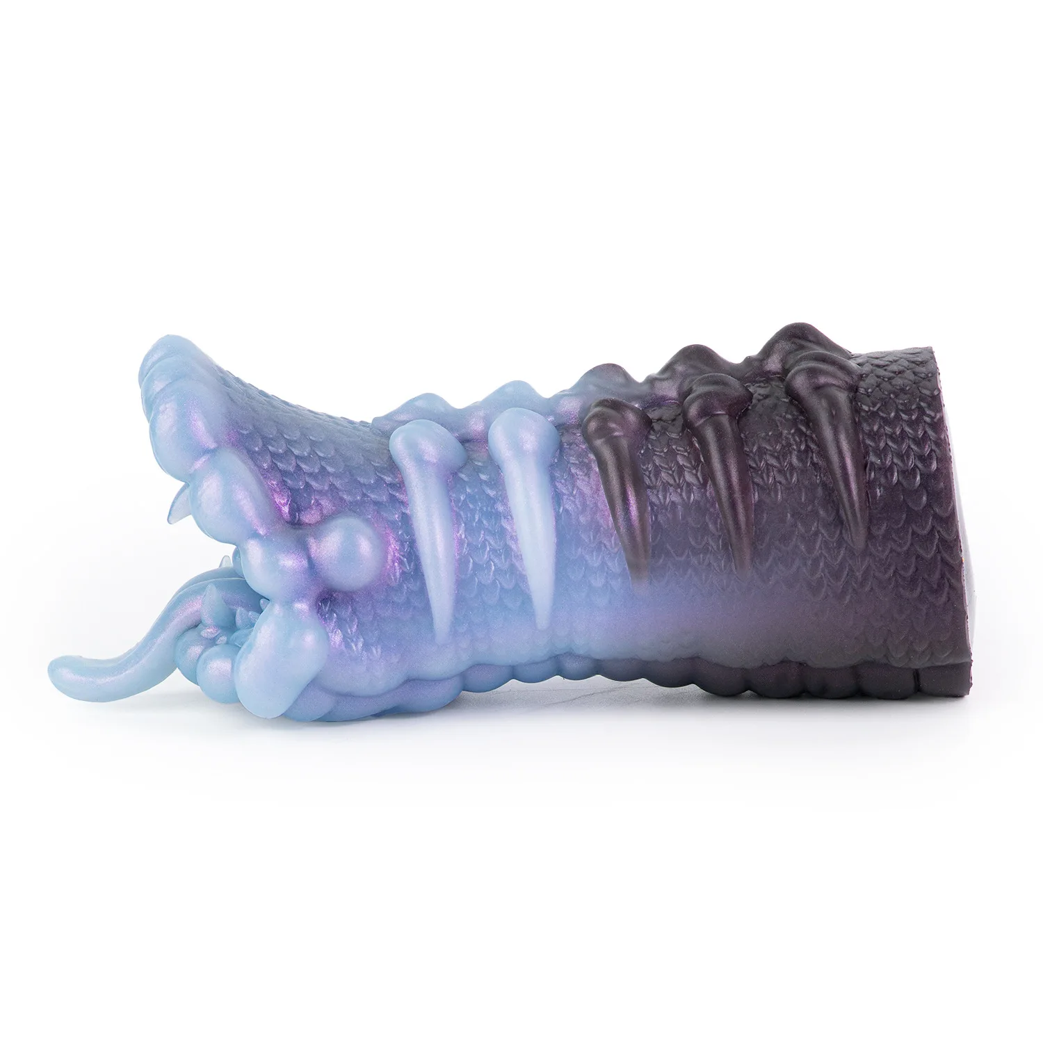 Alien and alternative famous artifact, man eating flower monster mouthpiece, through airplane cup, platinum silicone soft tool