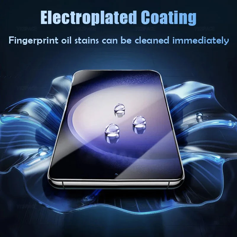 Entsperren Sie den Fingerabdruck ohne Loch, vollständig klebendes gehärtetes Glas für Samsung Galaxy S24 S23 S22 S21 S20 Plus Note 20 Ultra Displayschutzfolie – Detail 8
