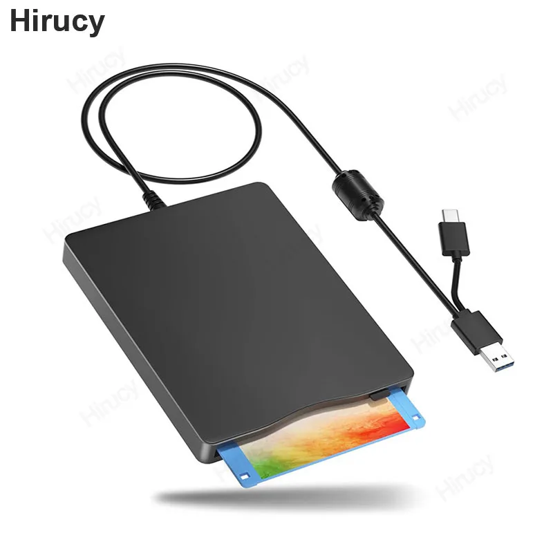 Floppy Disk Reader 3.5 "Externe Floppy Drives Usb3.0 Draagbare 1.44 Mb Fdd Drive Voor Windows 11 10 8 7 2000 Xp Vista Pc Laptop