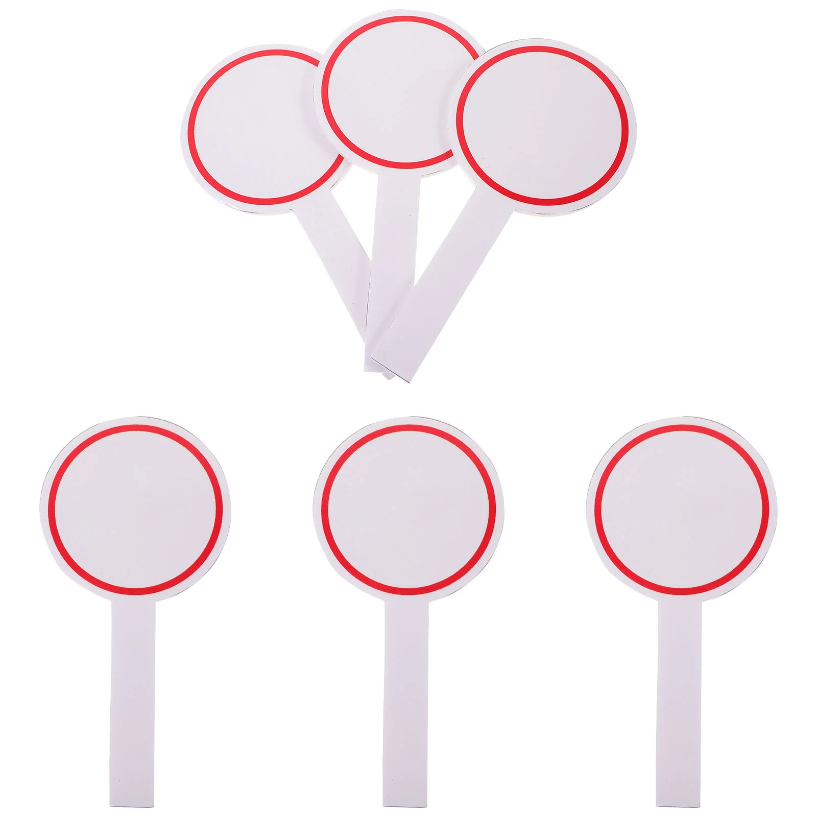 6 Pcs Score Board Paddle Mini White Boards Whiteboard Answer Dry Erase Paddles Erasable Handheld Single Sided Student