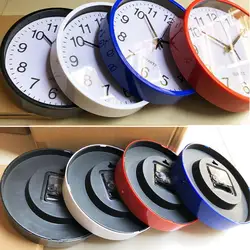 Quiet Sleeping Environment Wall Clock Quartz Sweep Movement Wall Clock Number Round Wall Clock for Home Office Decoration Silent