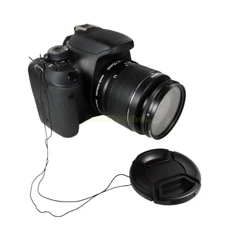 F62C Snap-One Front Lins Cover Center Pinch Lens Dust Cover с анти-Lost Bess для, Pentax DSLR