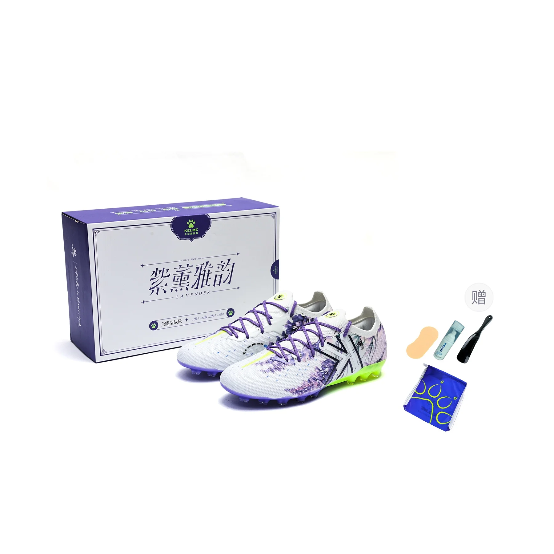 KELME Quick Spark 5.0 MG Multi Ground Cushioning Slip Resistant Abrasion Resistant Breathable Soccer Shoes Unisex 9431ZX1237-