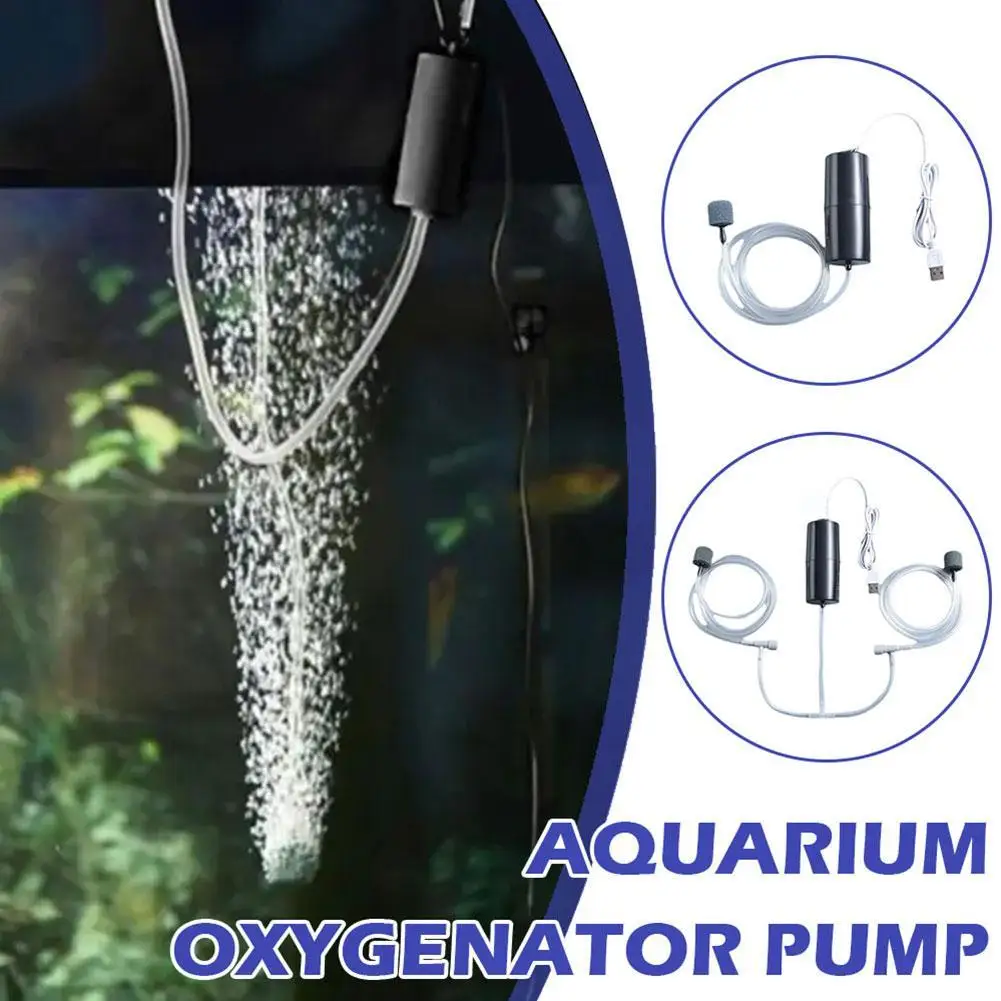 

Aquarium Oxygen Air Pump Fish Tank Air Compressor Portable Oxygenator Mini Outdoor Accessories Miniature Fishing F7O9