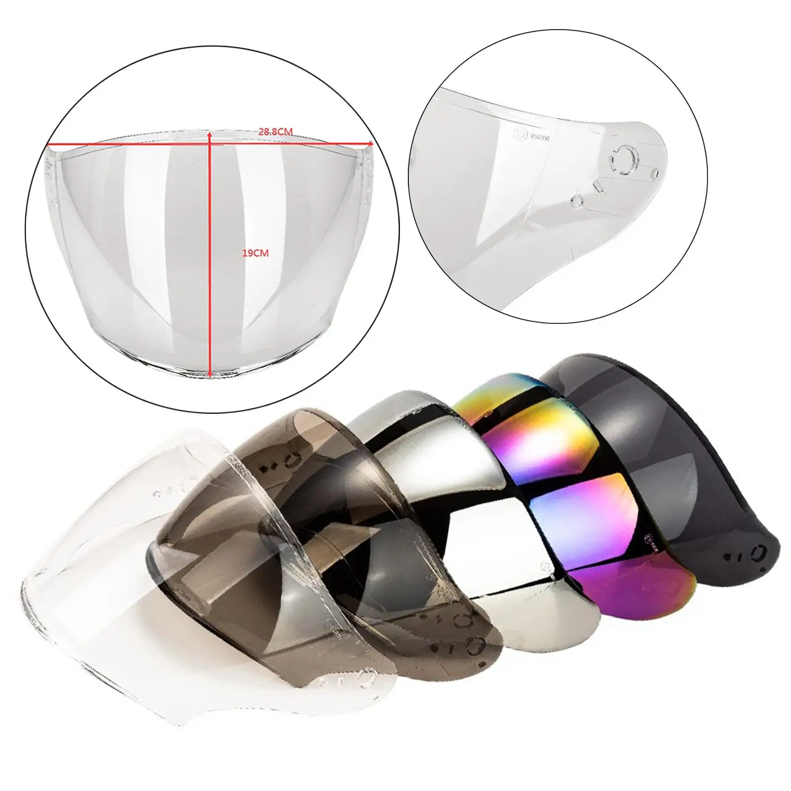 ชิลด์บังแดดหมวกกันน็อคมอเตอร์ไซค์น้ำหนักเบาขนาดกะทัดรัดสำหรับ MT OF-504 MT-OF-504