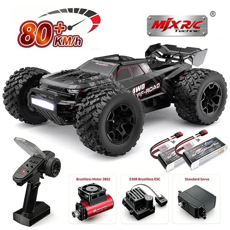 Hyper Go MJX 14207 14208 14303 1/14 4WD RC Car 80km/h Brushless 2.4G Remote Control Car Off-road High Speed RC Cars Truck Toy