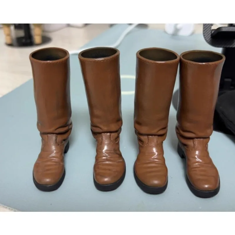 Figurki akcji męskie w skali 1/6, wojskowe długie wysokie buty, gumowe ażurowe buty, model dla 12-calowego ciała żołnierza, akcesoria.