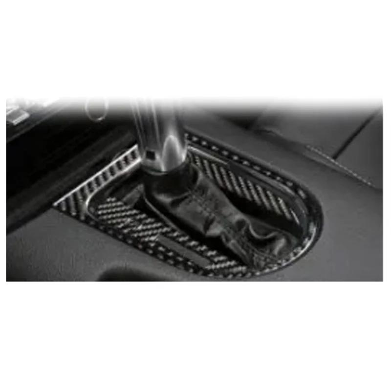 

Высокое качество автомобиля центральная шестерня рама панель передач украшения автомобиля углеродное волокно блестки декоративные аксессуары для интерьера детали для Ford1