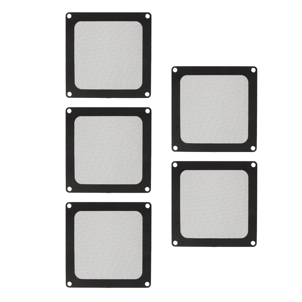 

5PCS 90x90mm PC Chassis Dust Filter Reusable Nylon Mesh PC Chassis Fan Cover Ultra Fine Mesh Black Color PC Dust Filter