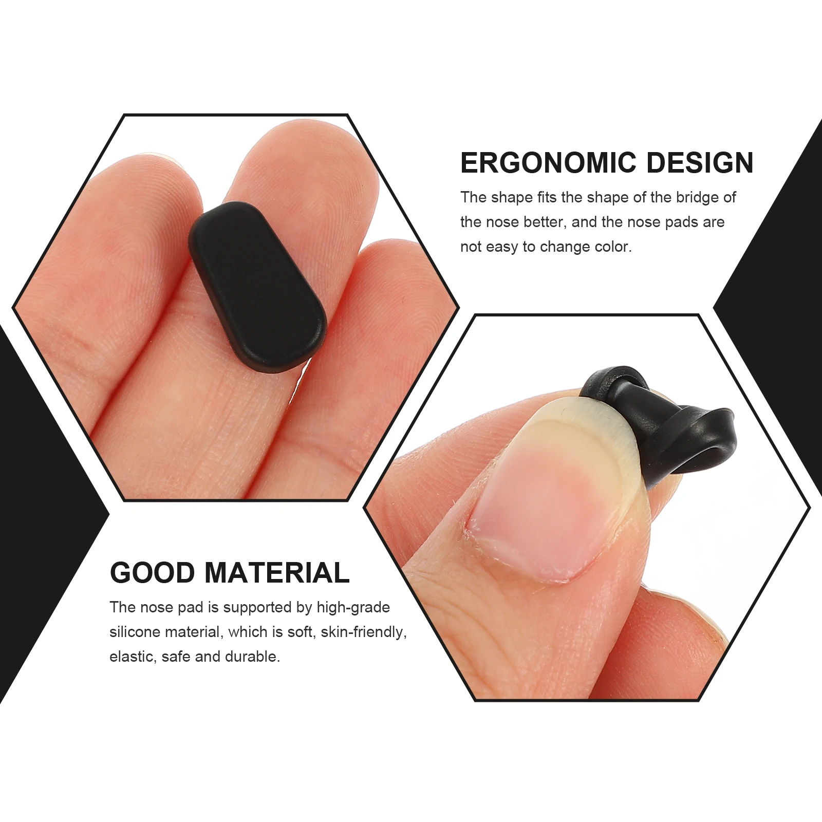 

12 Pairs Anti-slip Nose Bracket Glasses Eyeglass Pad Soft Pads Kits Silica Gel Eyeglasses