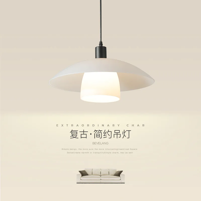 

Restaurant chandelier simple modern full spectrum eye protection bar light warm and creative personalized mushroom bedroom bedsi