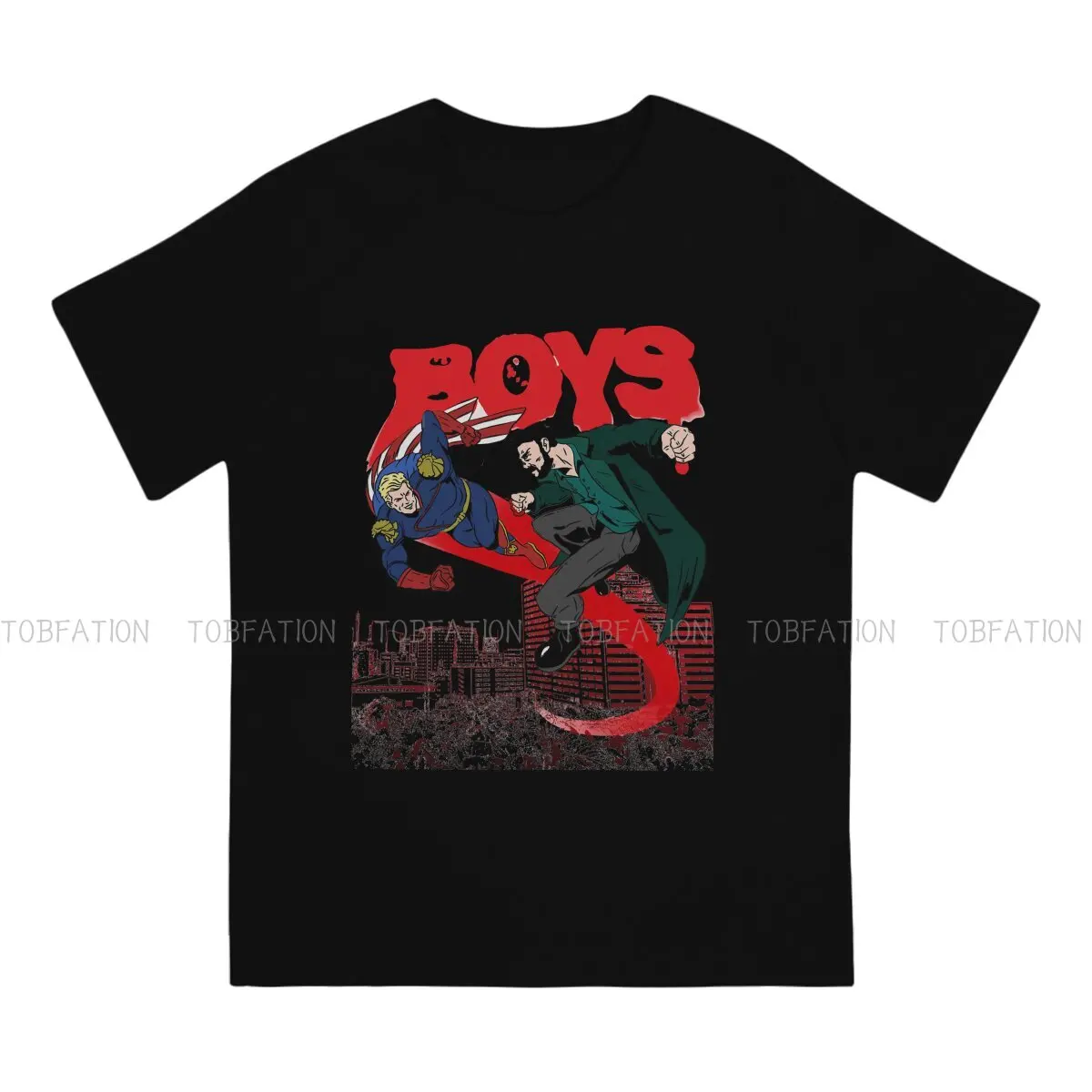 Fight Season 3 Classic  Newest TShirts The Boys Billy TV Show Men Harajuku Fabric Streetwear T Shirt Round Neck Oversized